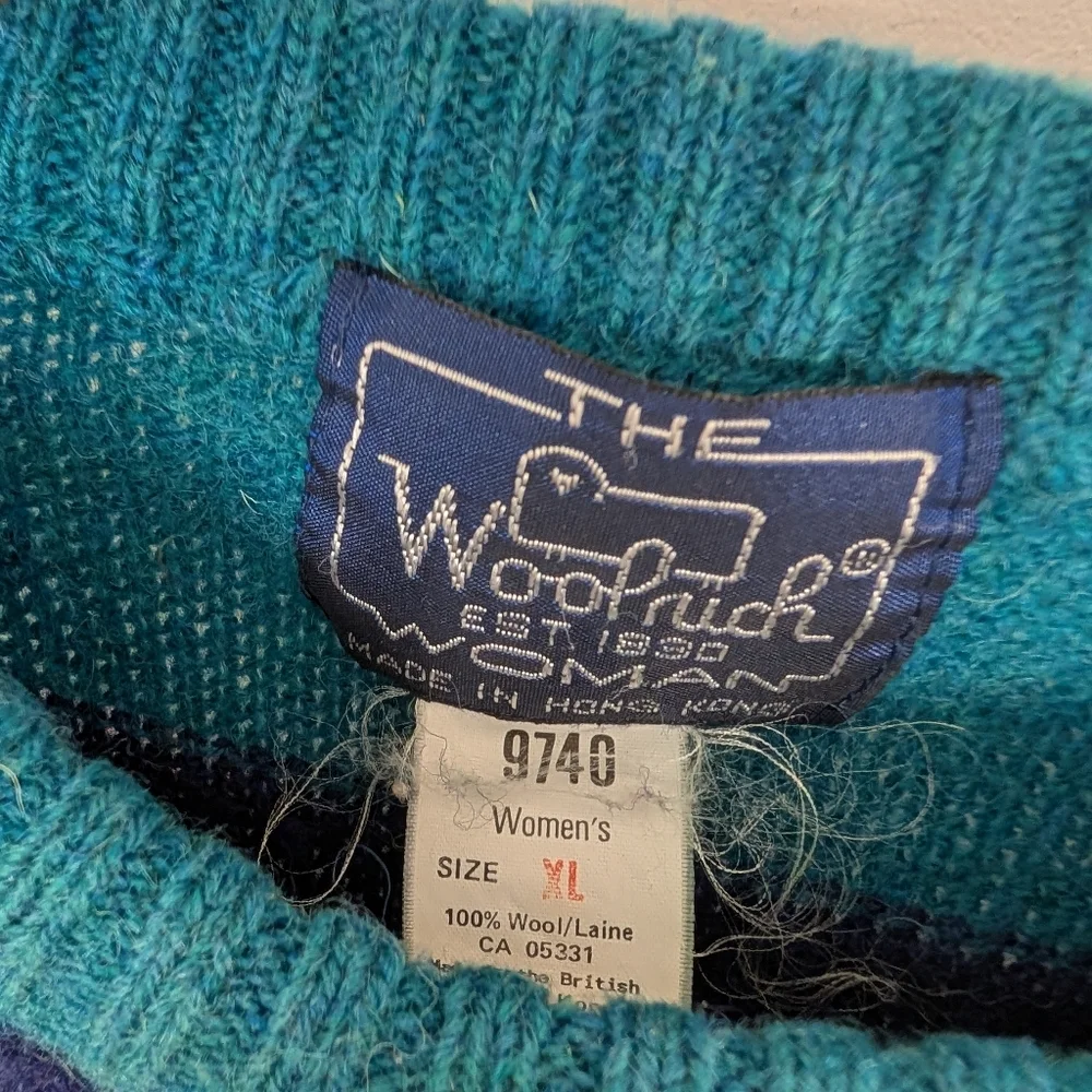 WOOLRICH VINTAGE WOOL KNIT SIZE X LARGE - Picture 5 of 6